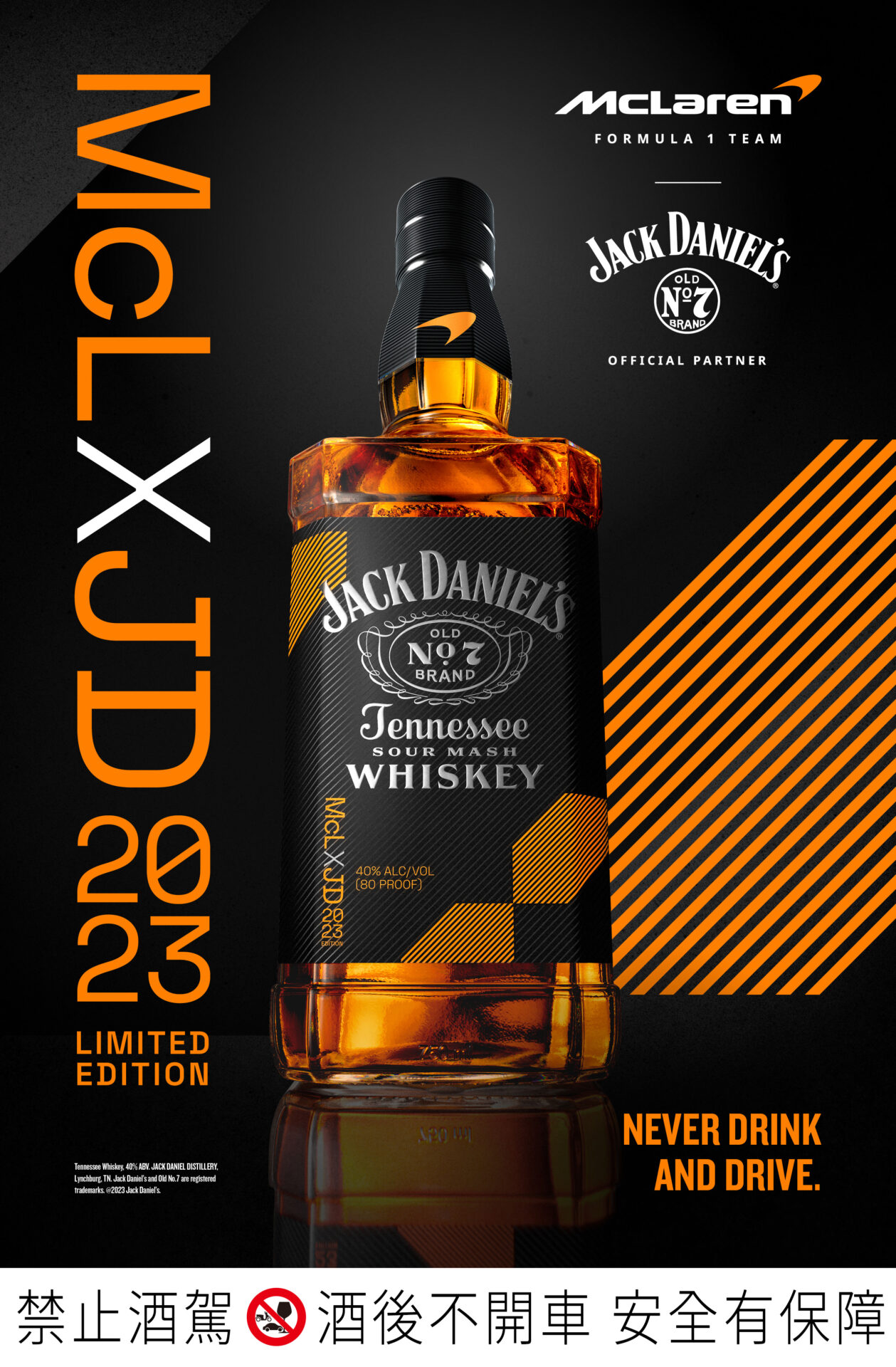 美式潮流傑克丹尼X英國頂級跑車品牌麥拉倫車隊兩大品牌攜手合作2023傑克丹尼田納西威士忌-麥拉倫限定版| 美食| CARNEWS